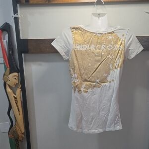 Undercroxx Medusa Short Sleeve Tee - White and Gold (🛍 Bundle ANY 6/$36)